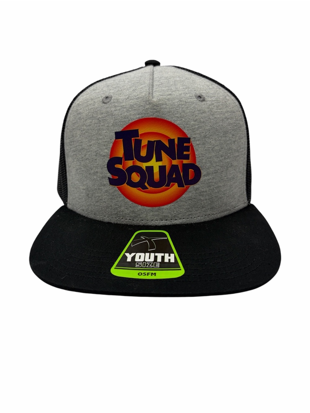 Space Jam: A New Legacy Tune Squad Youth Trucker Snapback Hat Gray Black OSFM